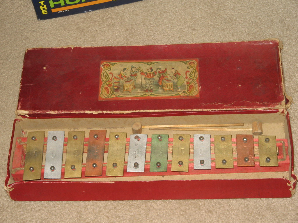 XYLOPHONE 20s? German circus clown band orig box