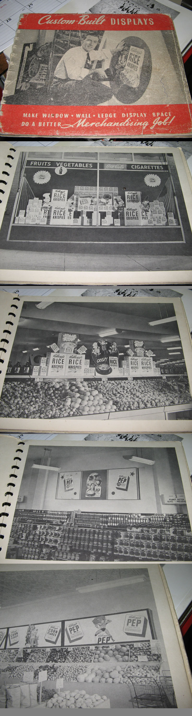Kelloggs 40s Superman cereal box store display book