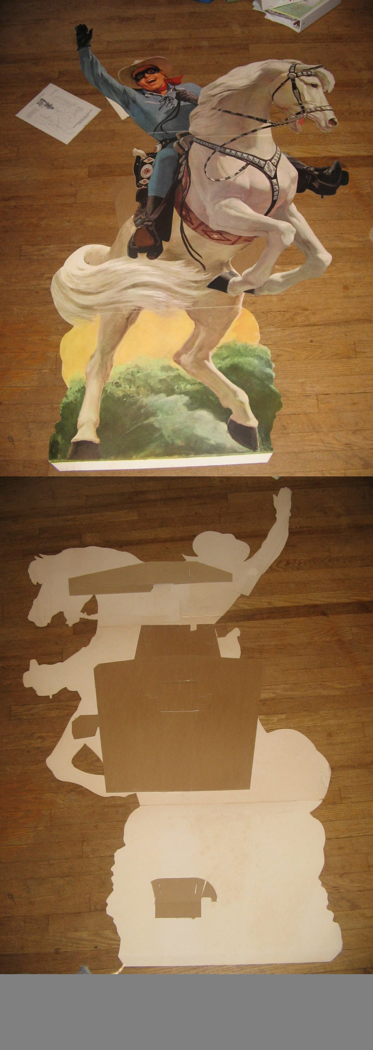 LONE RANGER 50s cereal box store display General Mills