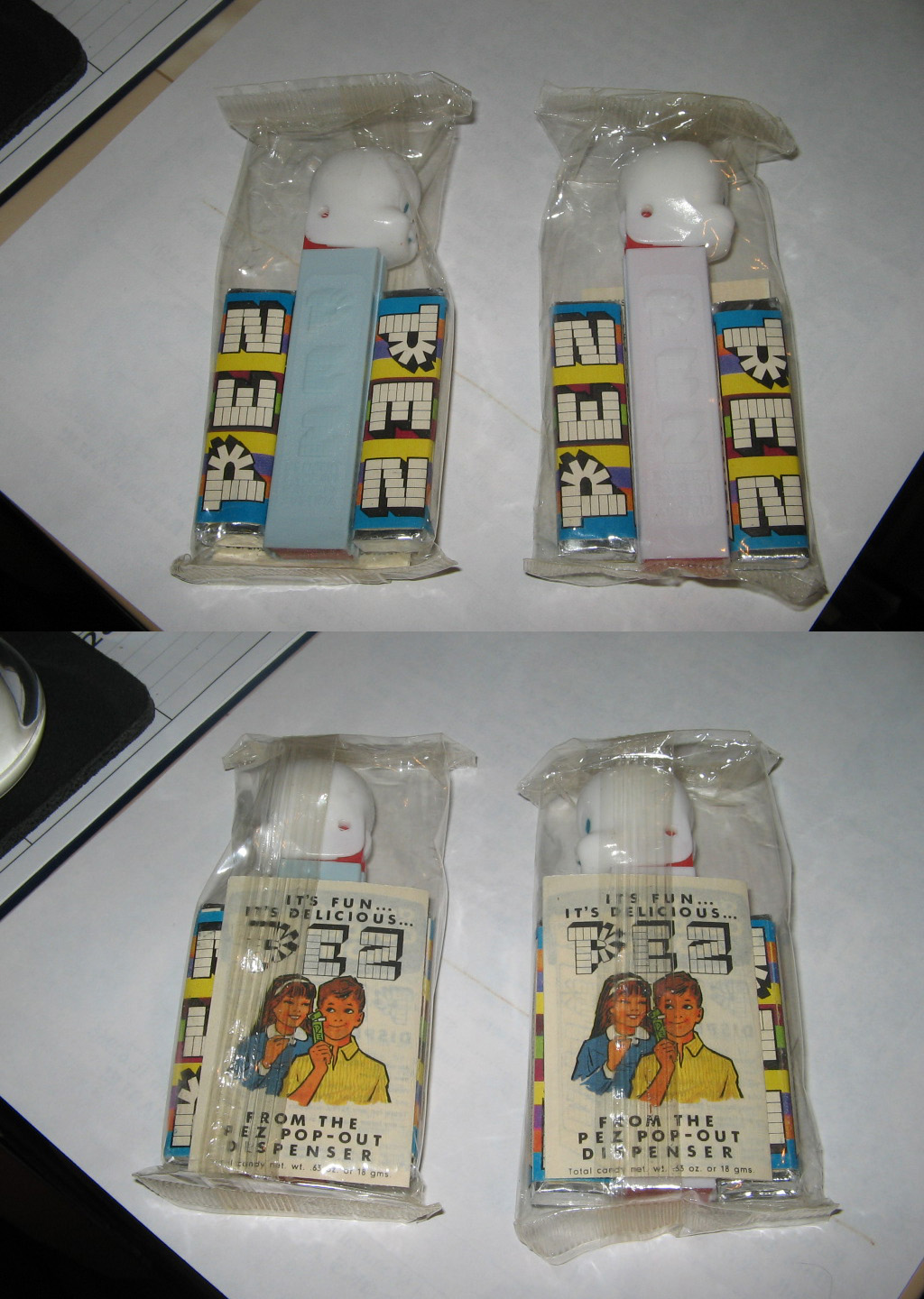 PEZ Casper Caspar the Ghost die cut MIP 60s BLUE stem