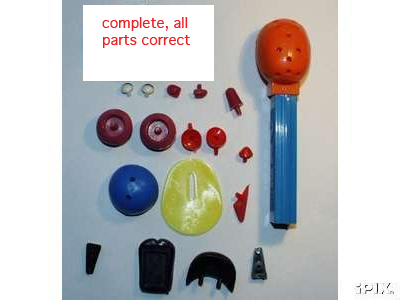 PEZ Make a Face complete Mr Potato Head 70s