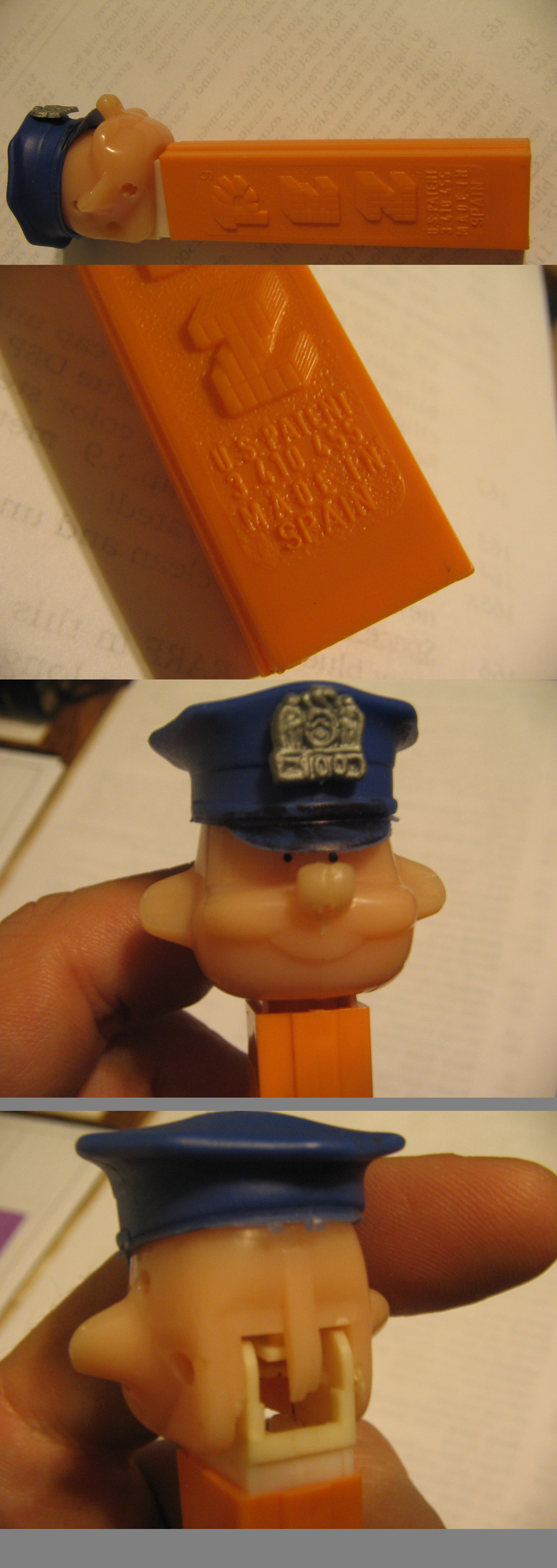 PEZ Pal SPAIN Policeman, all different parts