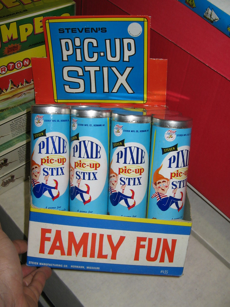 Pixie Sticks 60s 12 pickup sticks store display elf