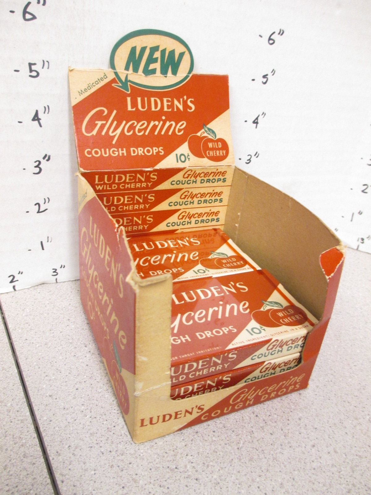 LUDEN'S cough drops 1950s store display candy box FULL eBay